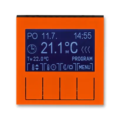 termostat programovatelný LEVIT 3292H-A10301 66 oranžová/kouřová černá